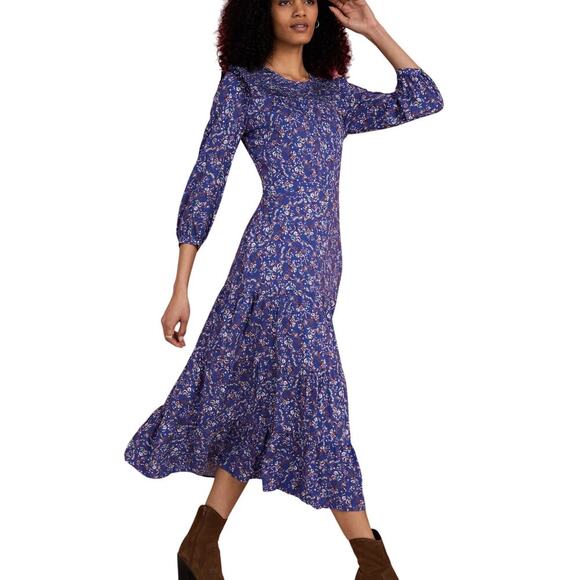 Baukjen NWT Sz 10 Cece Midi‎ Dress Lenzing Ecovero Ditsy Floral Cottage Ethical - Picture 1 of 12